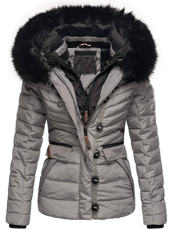 Ladies winter short parka coat