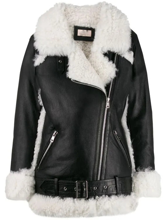 Black fur jacket