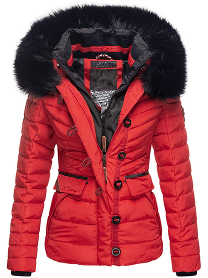 Ladies winter short parka coat