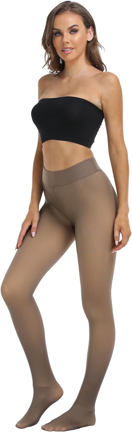 Fleece Lined Winter Warm Leggings for Women Thick Thermal Velvet Tights