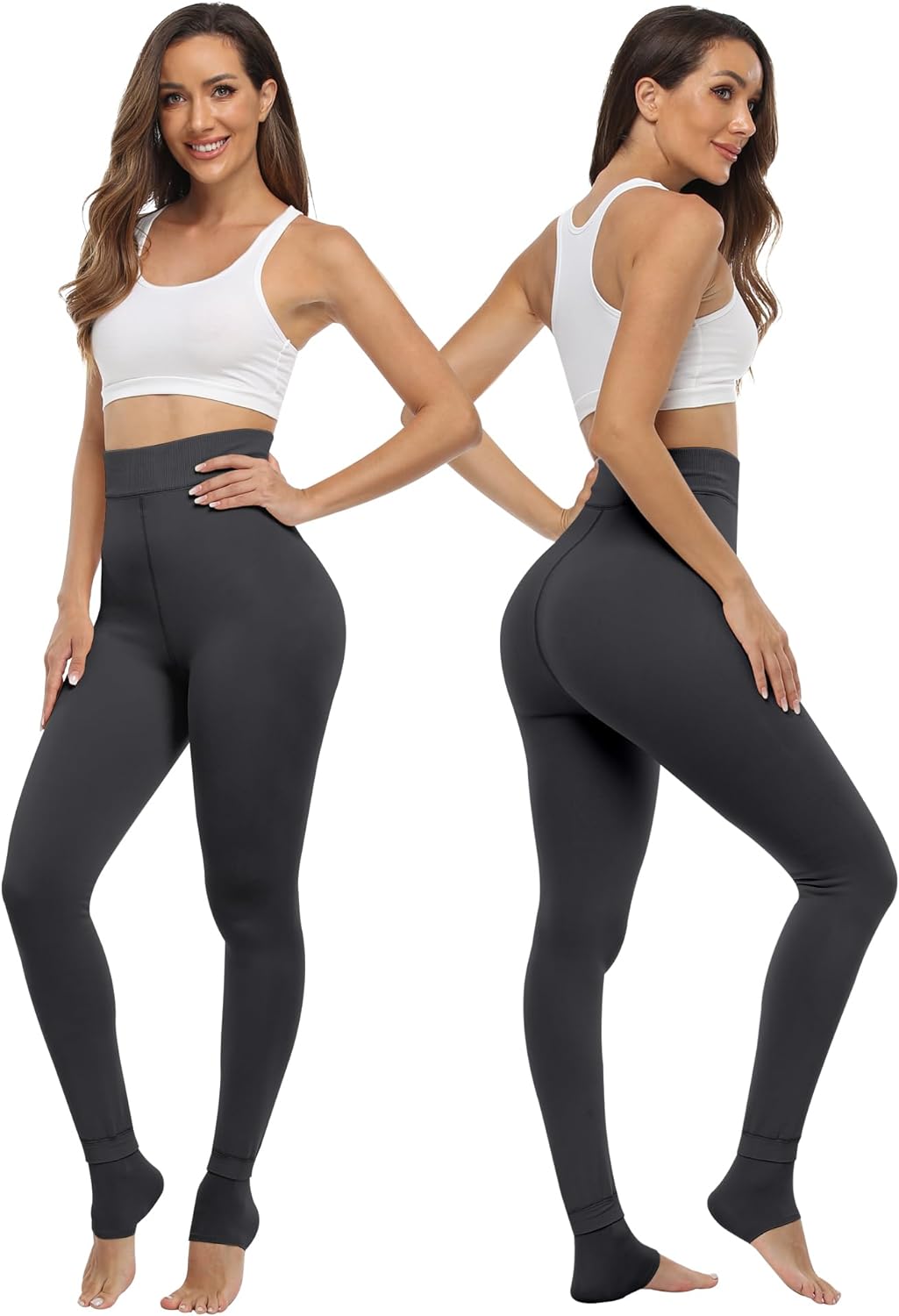 Fleece Lined Winter Warm Leggings for Women Thick Thermal Velvet Tights