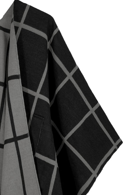 Women's Shawl Wrap Poncho Ruana Cape Open Front Cardigan Shawls for Fall Winter