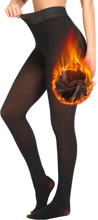 Fleece Lined Winter Warm Leggings for Women Thick Thermal Velvet Tights