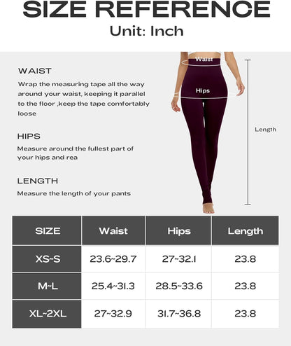 Fleece Lined Winter Warm Leggings for Women Thick Thermal Velvet Tights
