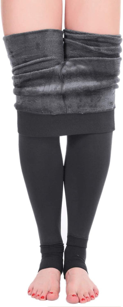 Fleece Lined Winter Warm Leggings for Women Thick Thermal Velvet Tights