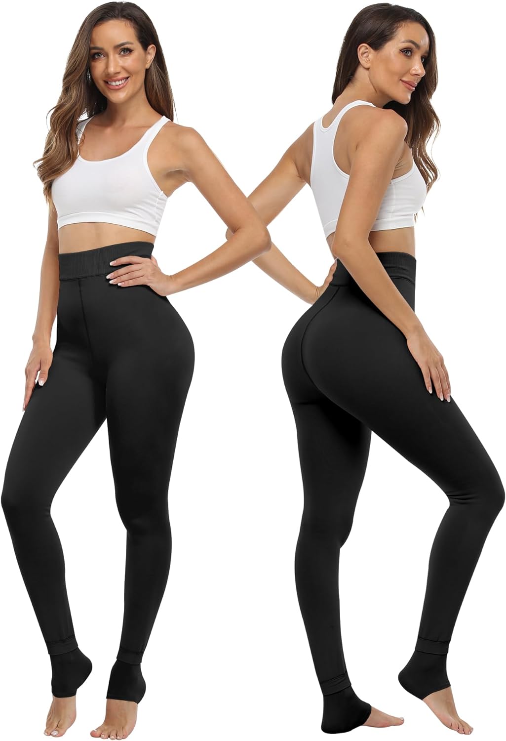 Fleece Lined Winter Warm Leggings for Women Thick Thermal Velvet Tights