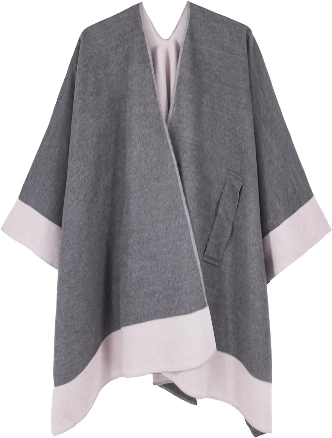 Women's Shawl Wrap Poncho Ruana Cape Open Front Cardigan Shawls for Fall Winter