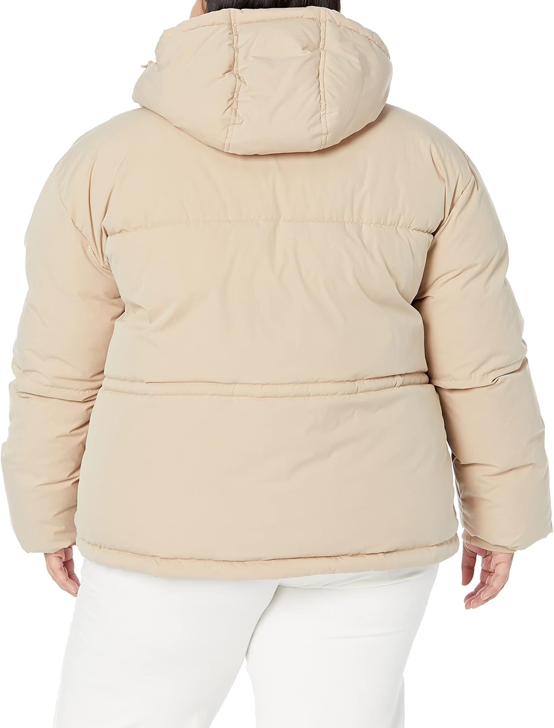 Women's Short Waisted Puffer Jacket (Available in Plus Size)
