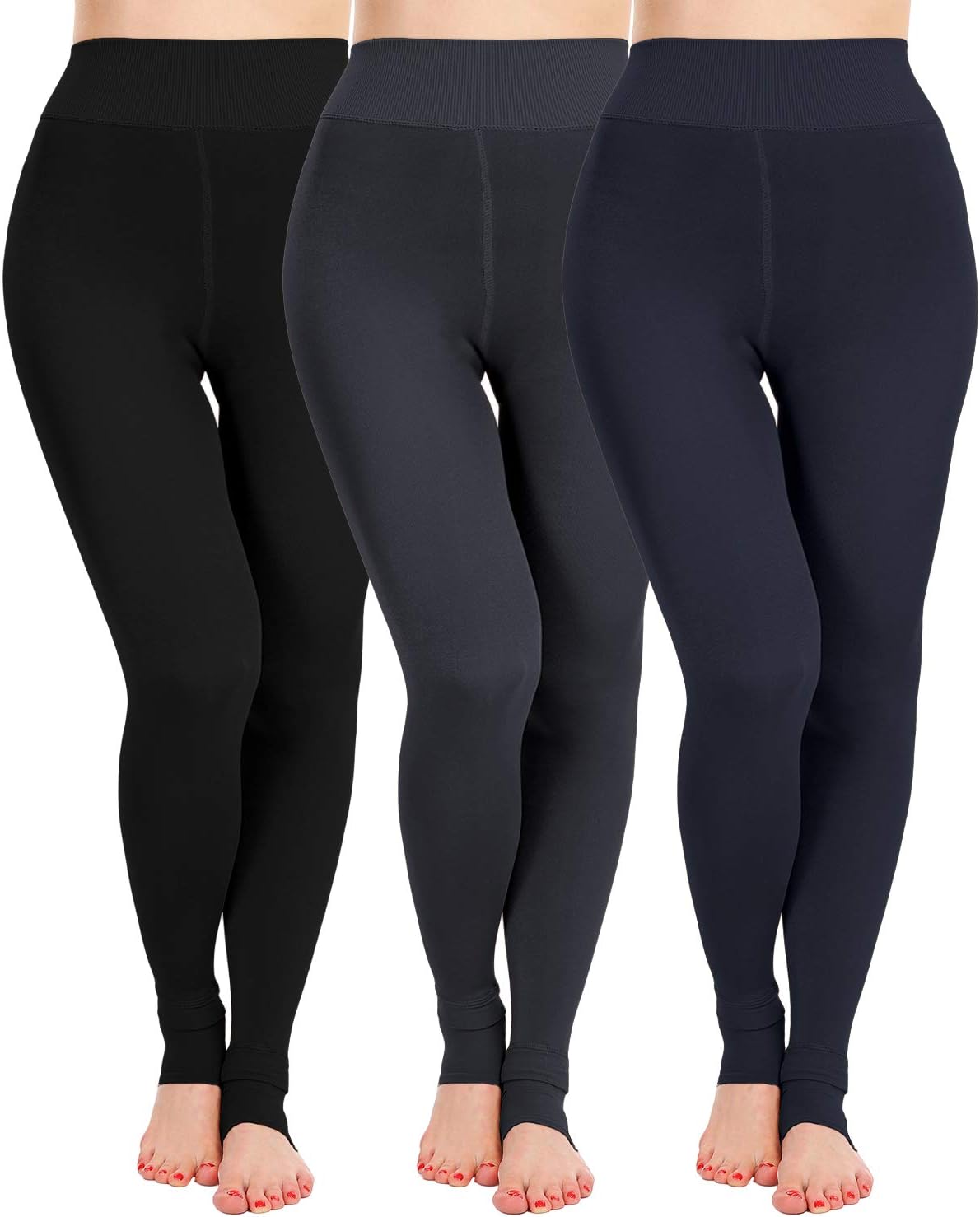 Fleece Lined Winter Warm Leggings for Women Thick Thermal Velvet Tights