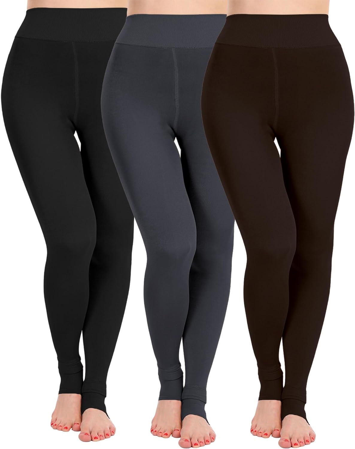 Fleece Lined Winter Warm Leggings for Women Thick Thermal Velvet Tights