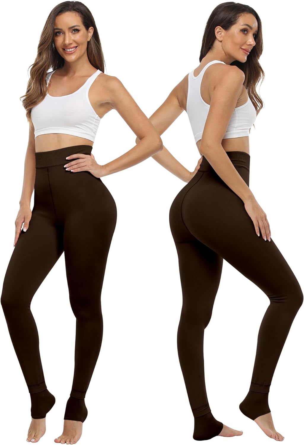 Fleece Lined Winter Warm Leggings for Women Thick Thermal Velvet Tights