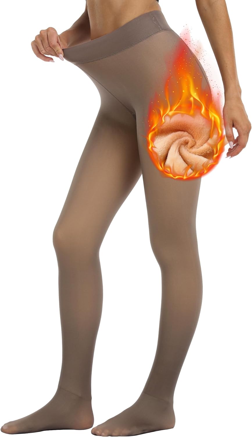 Fleece Lined Winter Warm Leggings for Women Thick Thermal Velvet Tights