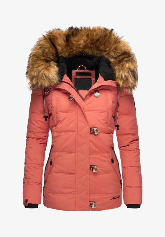 Women's windproof padded jacket Orange
