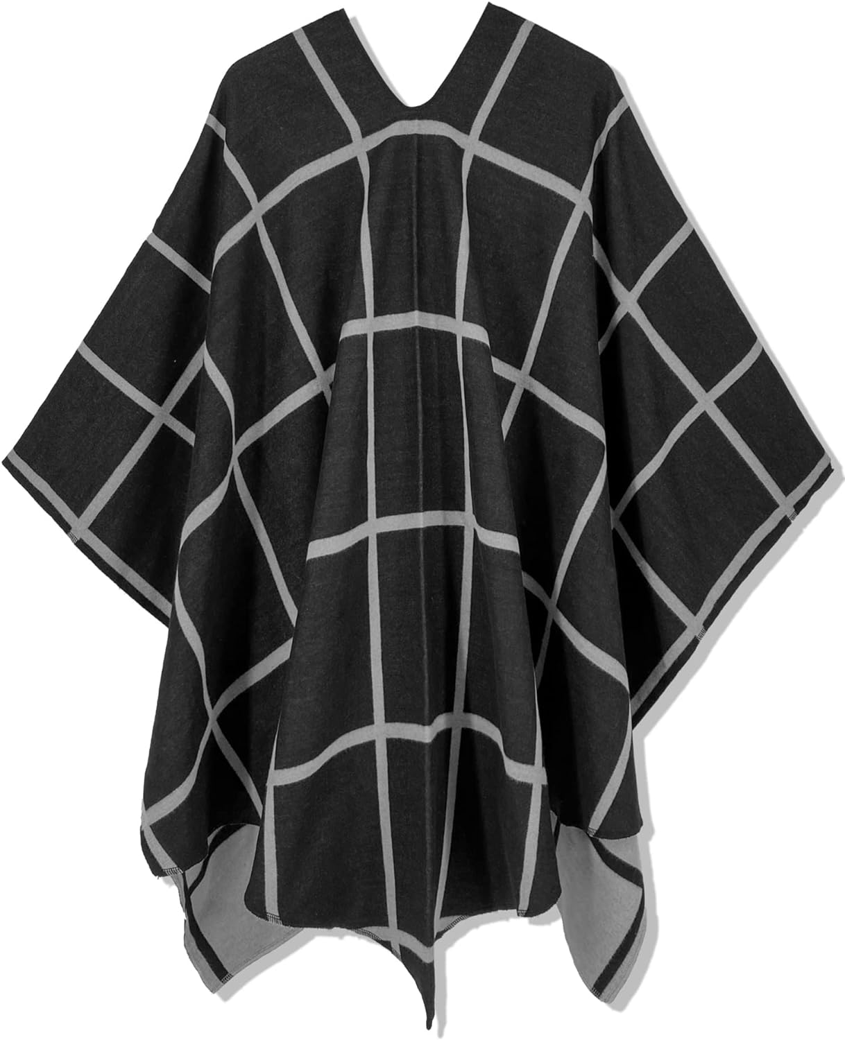 Women's Shawl Wrap Poncho Ruana Cape Open Front Cardigan Shawls for Fall Winter
