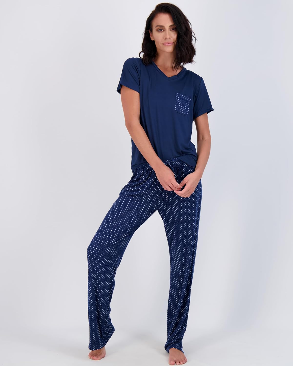 2 Pack: Women’s Pajama Set Super-Soft Short & Long Sleeve Top With Pants (Available In Plus Size)