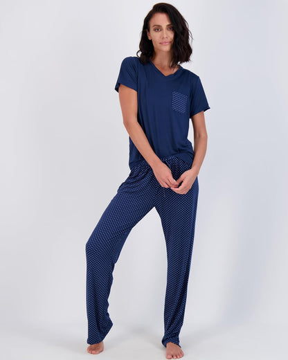 2 Pack: Women’s Pajama Set Super-Soft Short & Long Sleeve Top With Pants (Available In Plus Size)