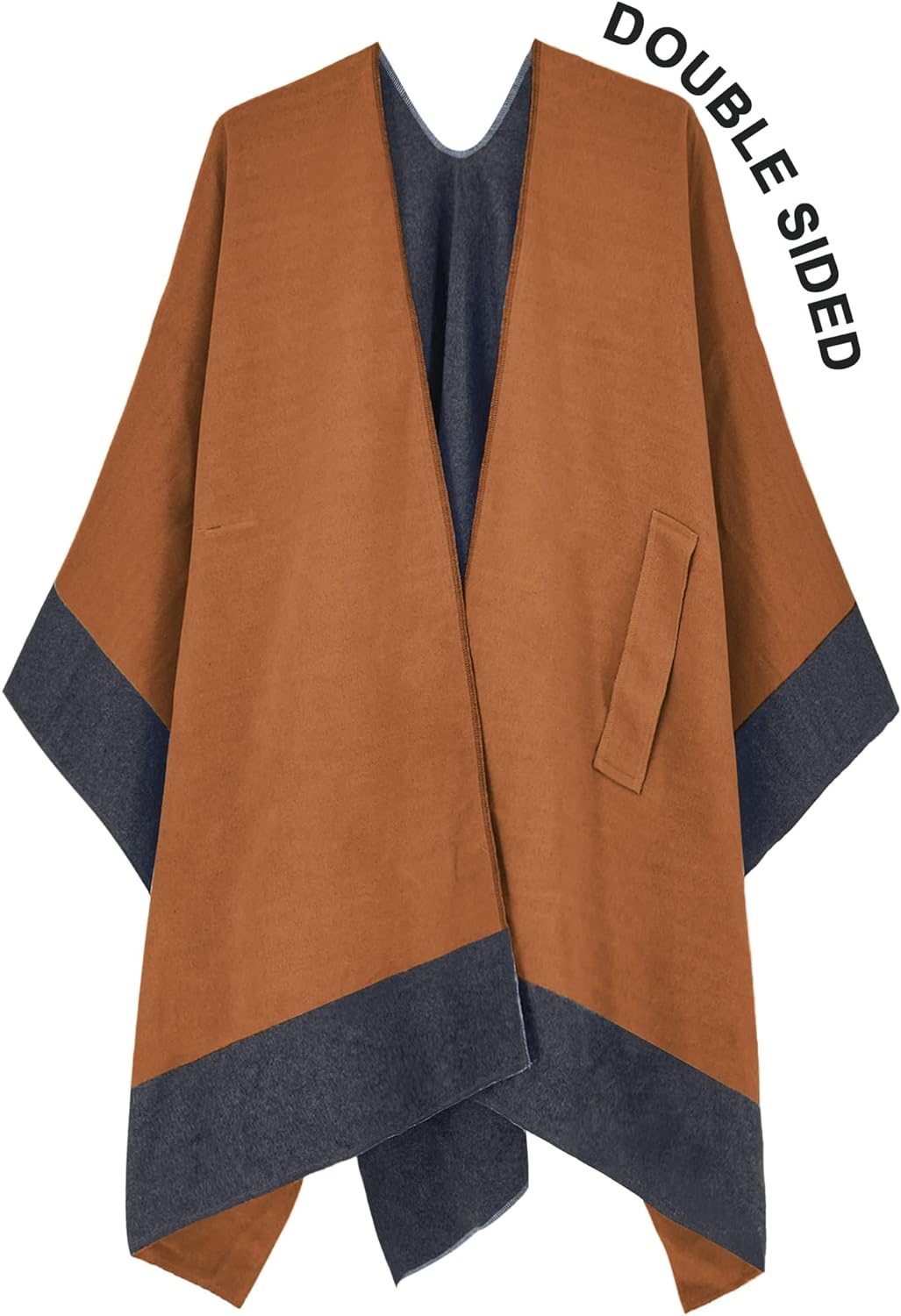 Women's Shawl Wrap Poncho Ruana Cape Open Front Cardigan Shawls for Fall Winter