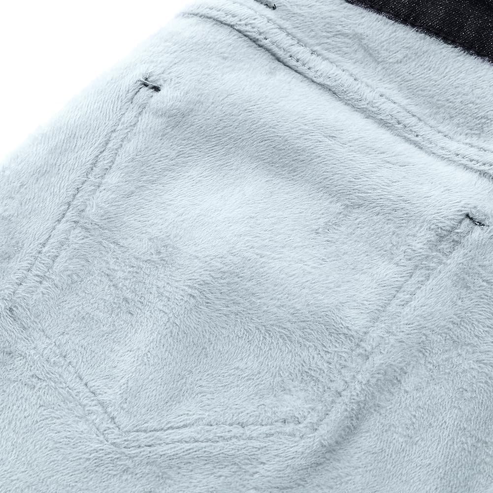 Women's Winter Fleece Lined Sherpa Thermal Skinny Pants Casual Warm Trousers