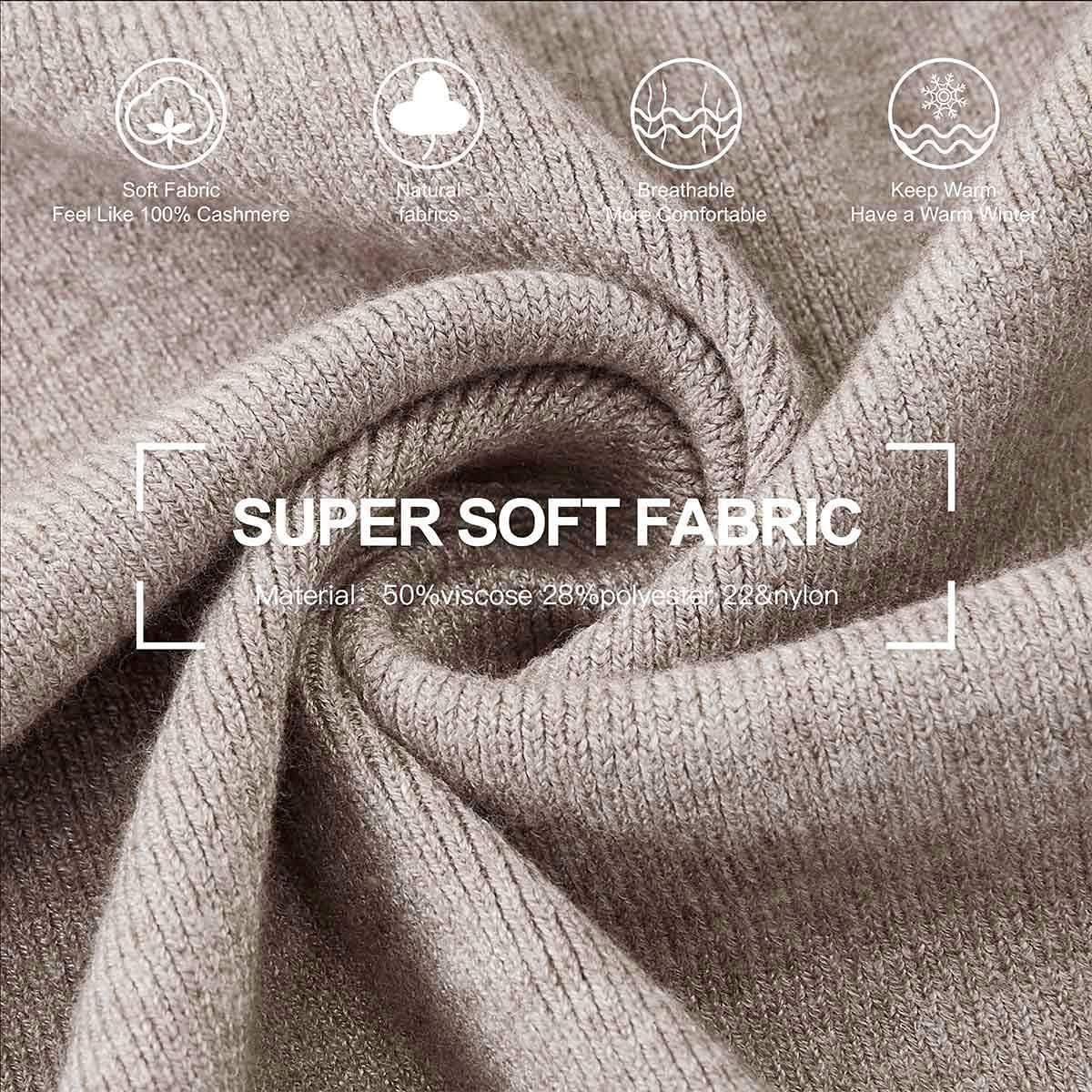 Womens Large Cross Front Poncho Sweater Wrap Topper Knitted Elegant Shawls Cape for Fall Winter