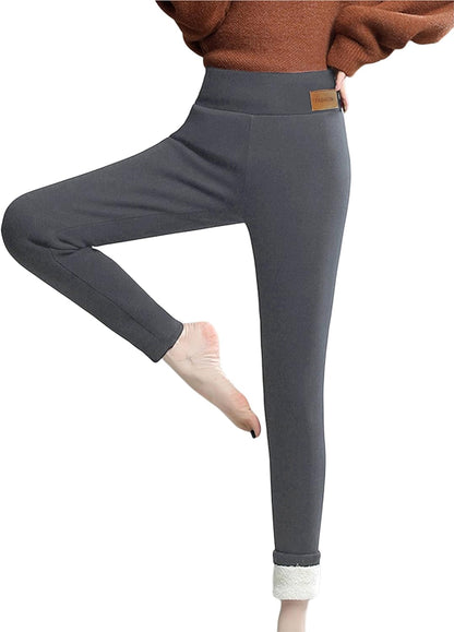 Women's Winter Warm Athletic Sweatpants Sherpa Lined Joggers Fleece Pants