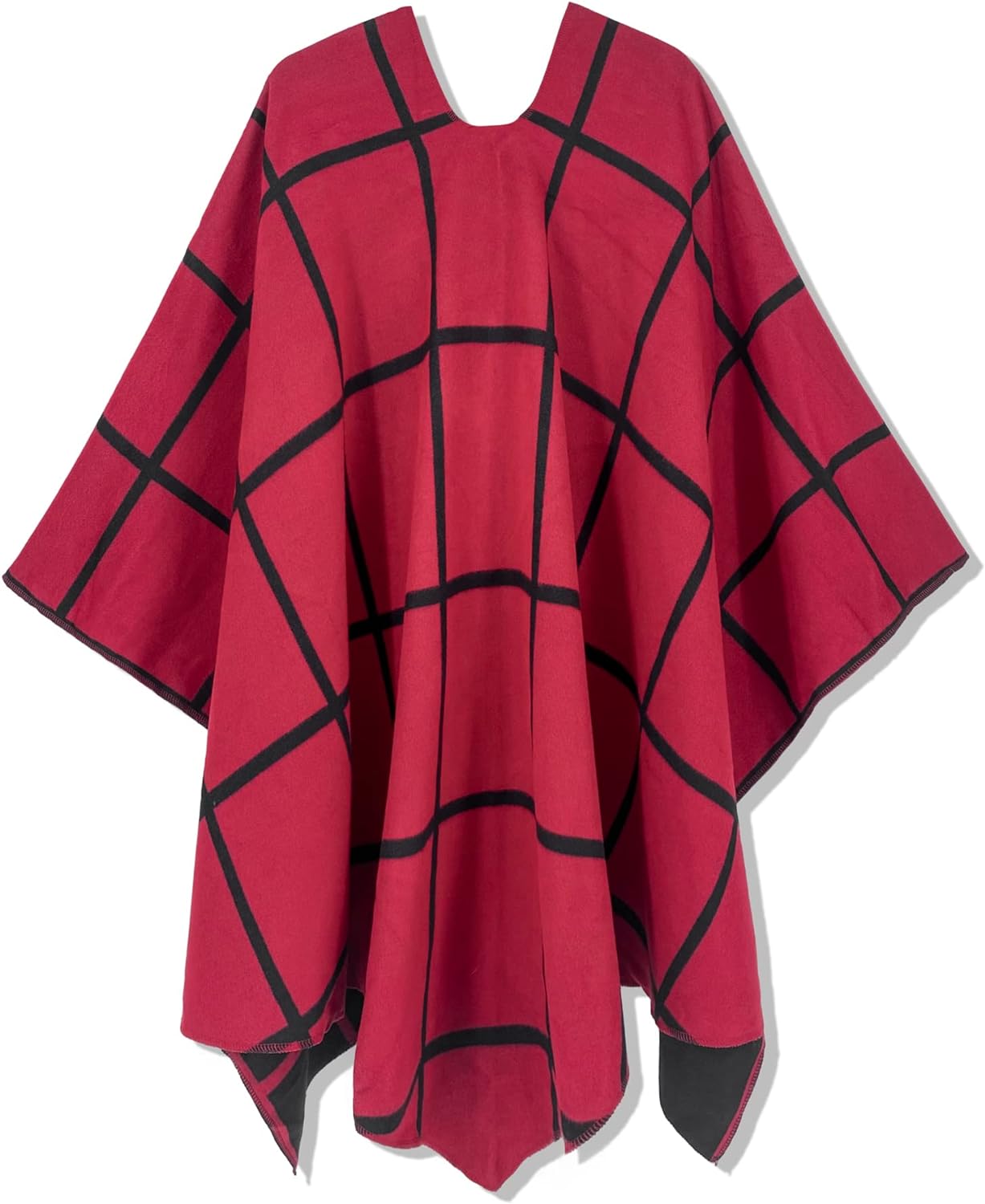 Women's Shawl Wrap Poncho Ruana Cape Open Front Cardigan Shawls for Fall Winter