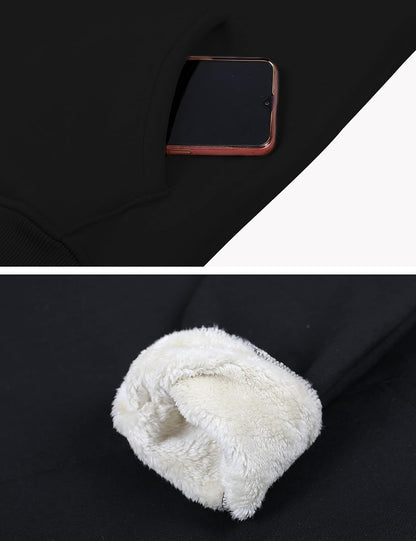 Women's Winter Hoodies Pullover Sherpa Fleece Warm Heavyweight Sweatshirt