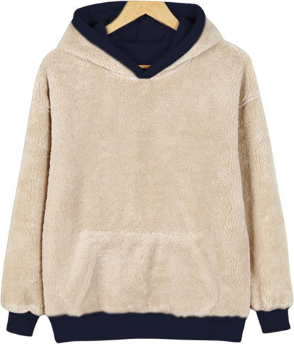 Women's Winter Hoodies Pullover Sherpa Fleece Warm Heavyweight Sweatshirt