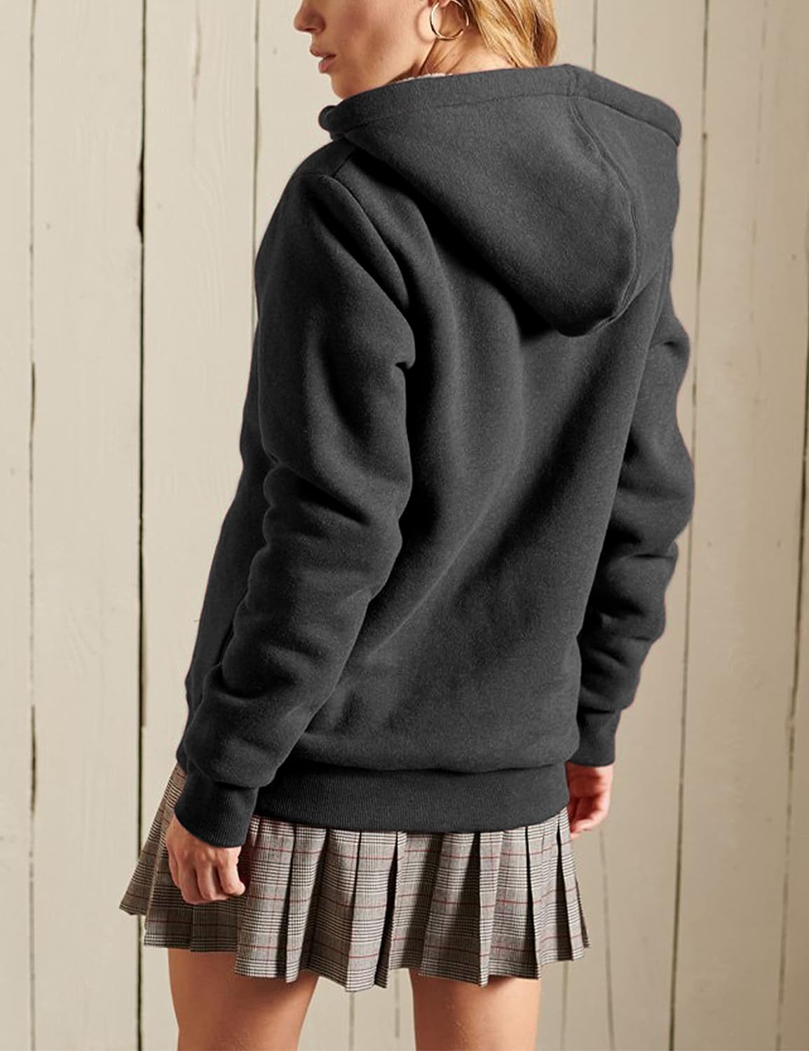 Women's Winter Hoodies Pullover Sherpa Fleece Warm Heavyweight Sweatshirt