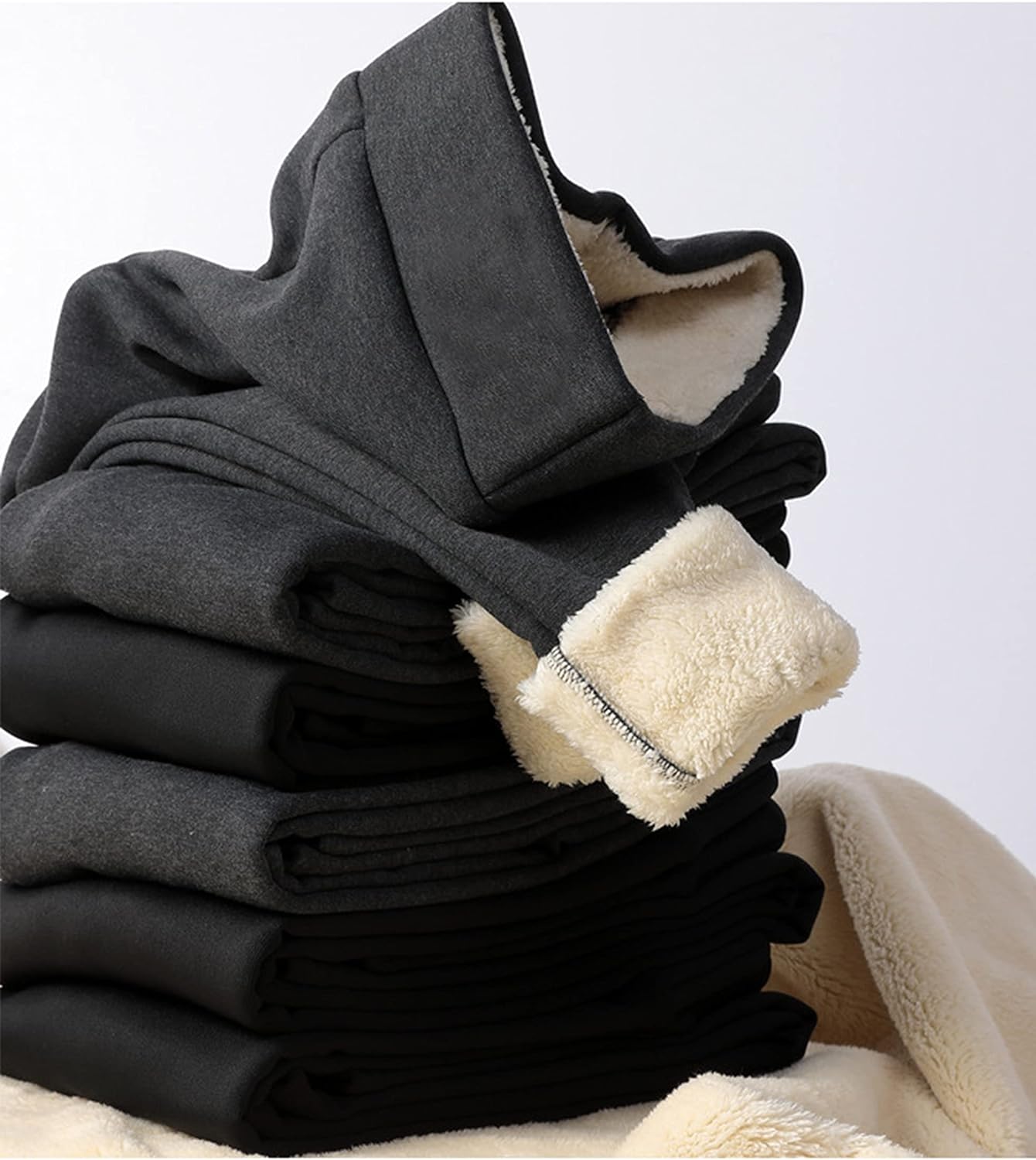 Women's Winter Warm Athletic Sweatpants Sherpa Lined Joggers Fleece Pants