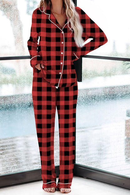 Women's Pajama Sets Long Sleeve Button Down Sleepwear Nightwear Soft Pjs Lounge Sets