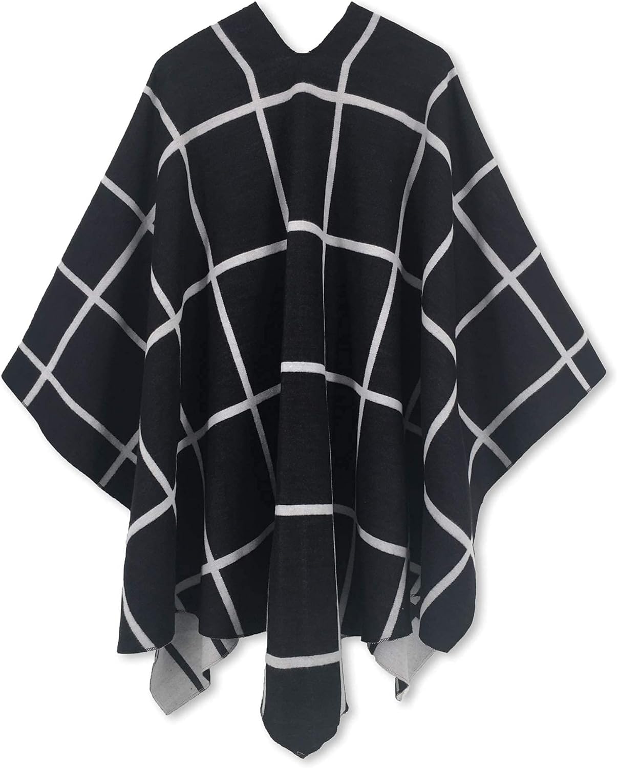 Women's Shawl Wrap Poncho Ruana Cape Open Front Cardigan Shawls for Fall Winter