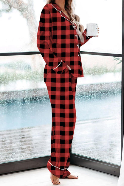 Women's Pajama Sets Long Sleeve Button Down Sleepwear Nightwear Soft Pjs Lounge Sets