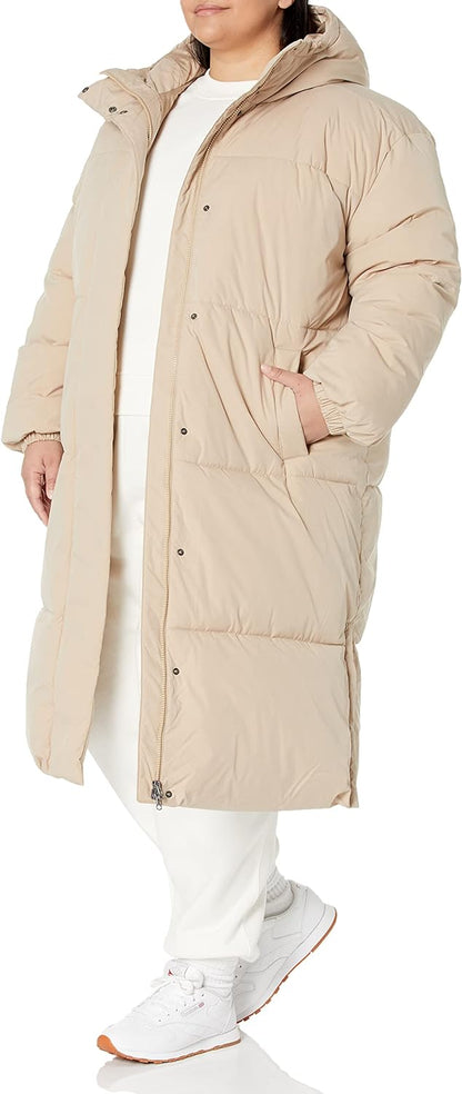 Women's Oversized Long Puffer Jacket (Available in Plus Size)