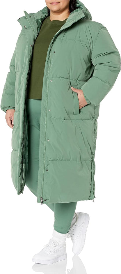 Women's Oversized Long Puffer Jacket (Available in Plus Size)
