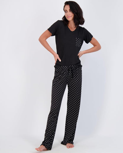 2 Pack: Women’s Pajama Set Super-Soft Short & Long Sleeve Top With Pants (Available In Plus Size)