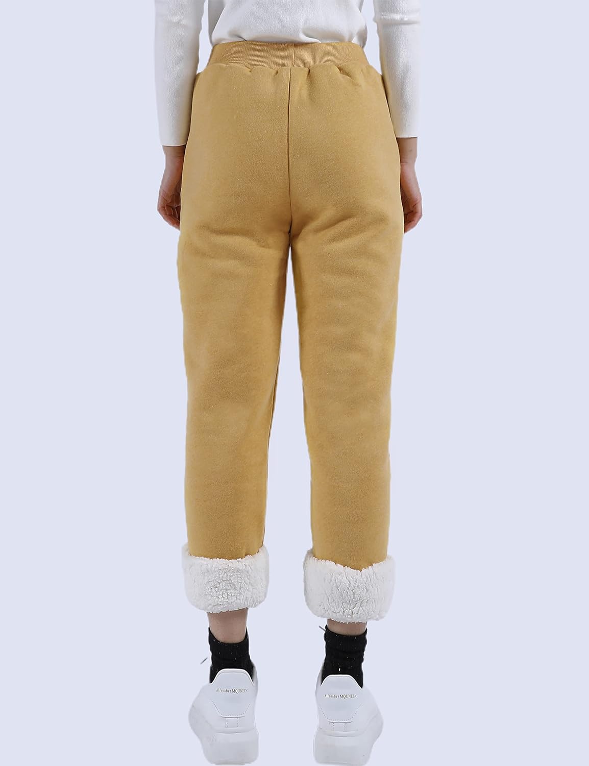 Women's Winter Warm Athletic Sweatpants Sherpa Lined Joggers Fleece Pants