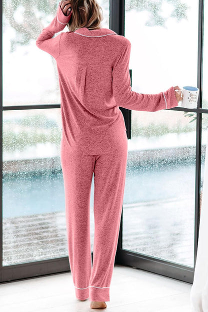 Women's Pajama Sets Long Sleeve Button Down Sleepwear Nightwear Soft Pjs Lounge Sets