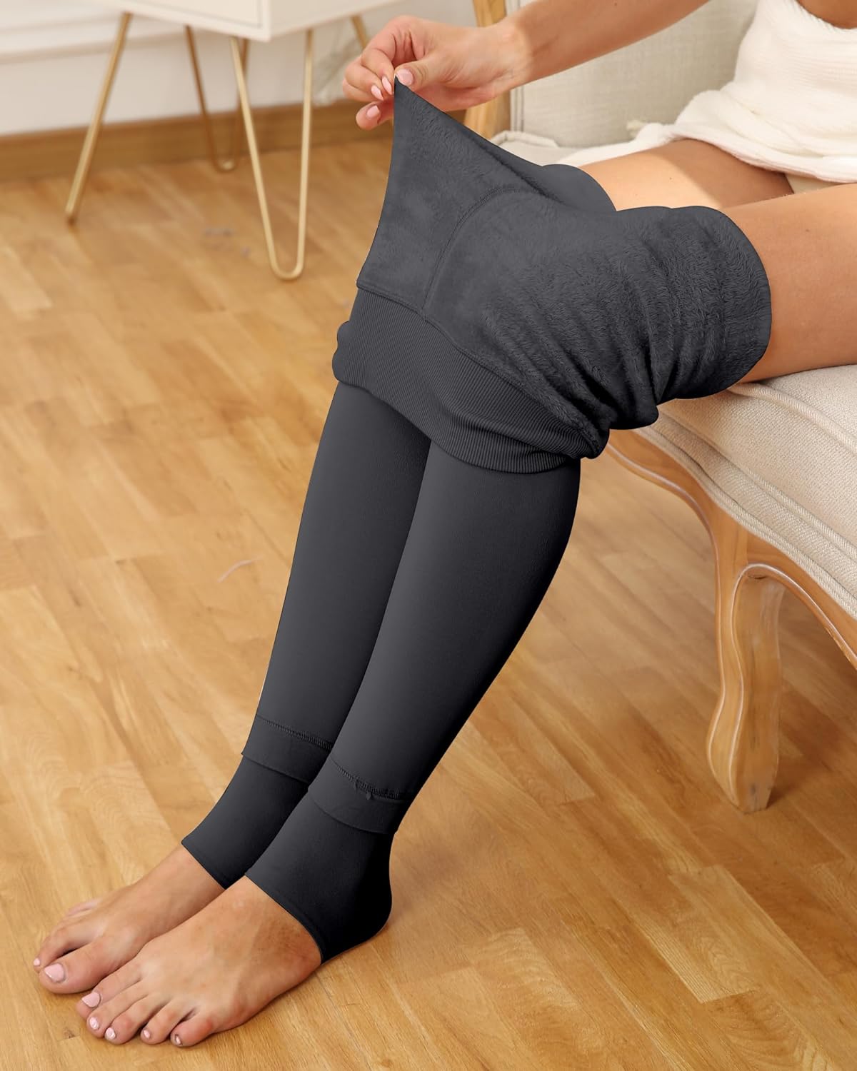 Fleece Lined Winter Warm Leggings for Women Thick Thermal Velvet Tights