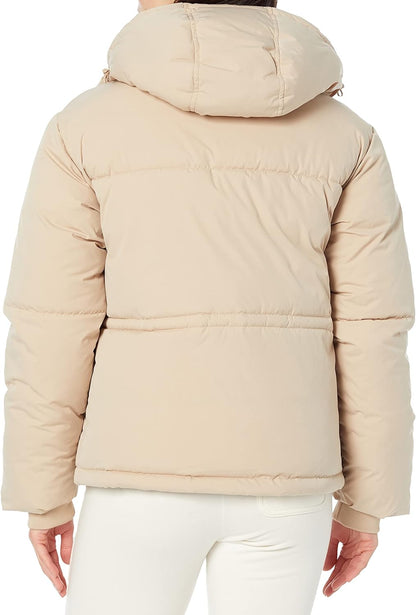 Women's Short Waisted Puffer Jacket (Available in Plus Size)