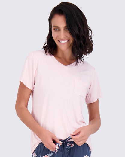 Real Essentials 2 Pack: Women’s Pajama Set Super-Soft Short & Long Sleeve Top With Pants (Available In Plus Size)