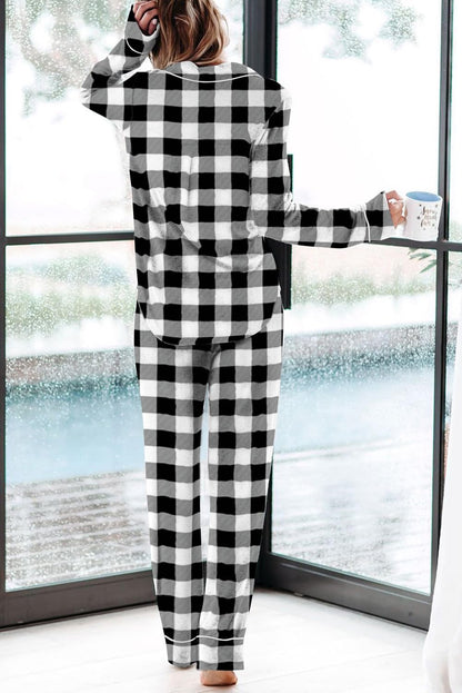 Women's Pajama Sets Long Sleeve Button Down Sleepwear Nightwear Soft Pjs Lounge Sets