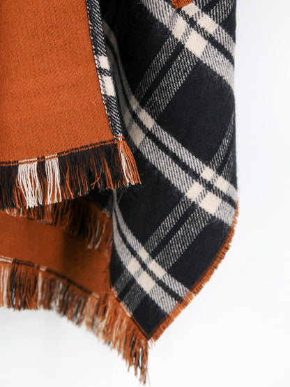 Women's Shawl Wrap Poncho Ruana Cape Open Front Cardigan Shawls for Fall Winter