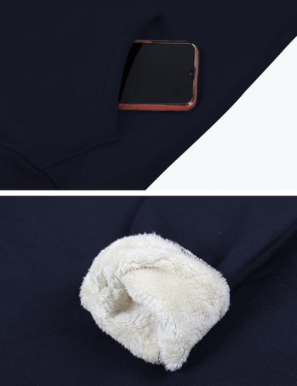 Women's Winter Hoodies Pullover Sherpa Fleece Warm Heavyweight Sweatshirt