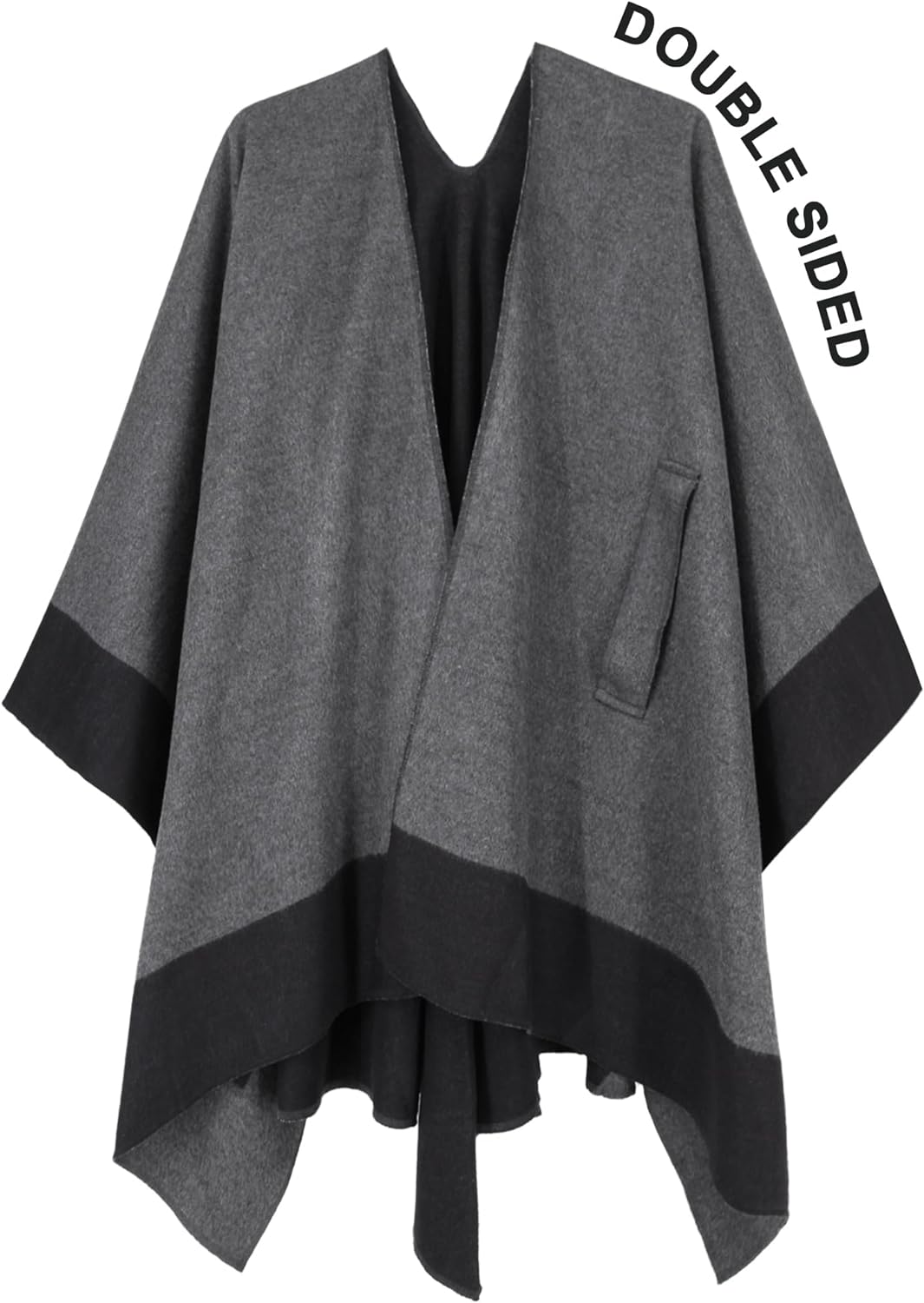 Women's Shawl Wrap Poncho Ruana Cape Open Front Cardigan Shawls for Fall Winter