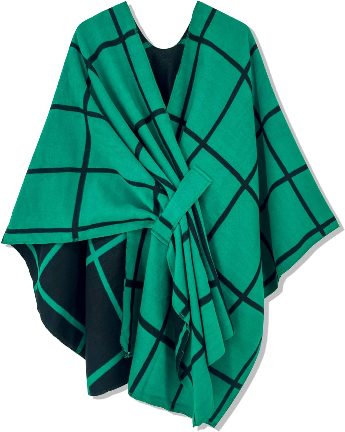 Women's Shawl Wrap Poncho Ruana Cape Open Front Cardigan Shawls for Fall Winter