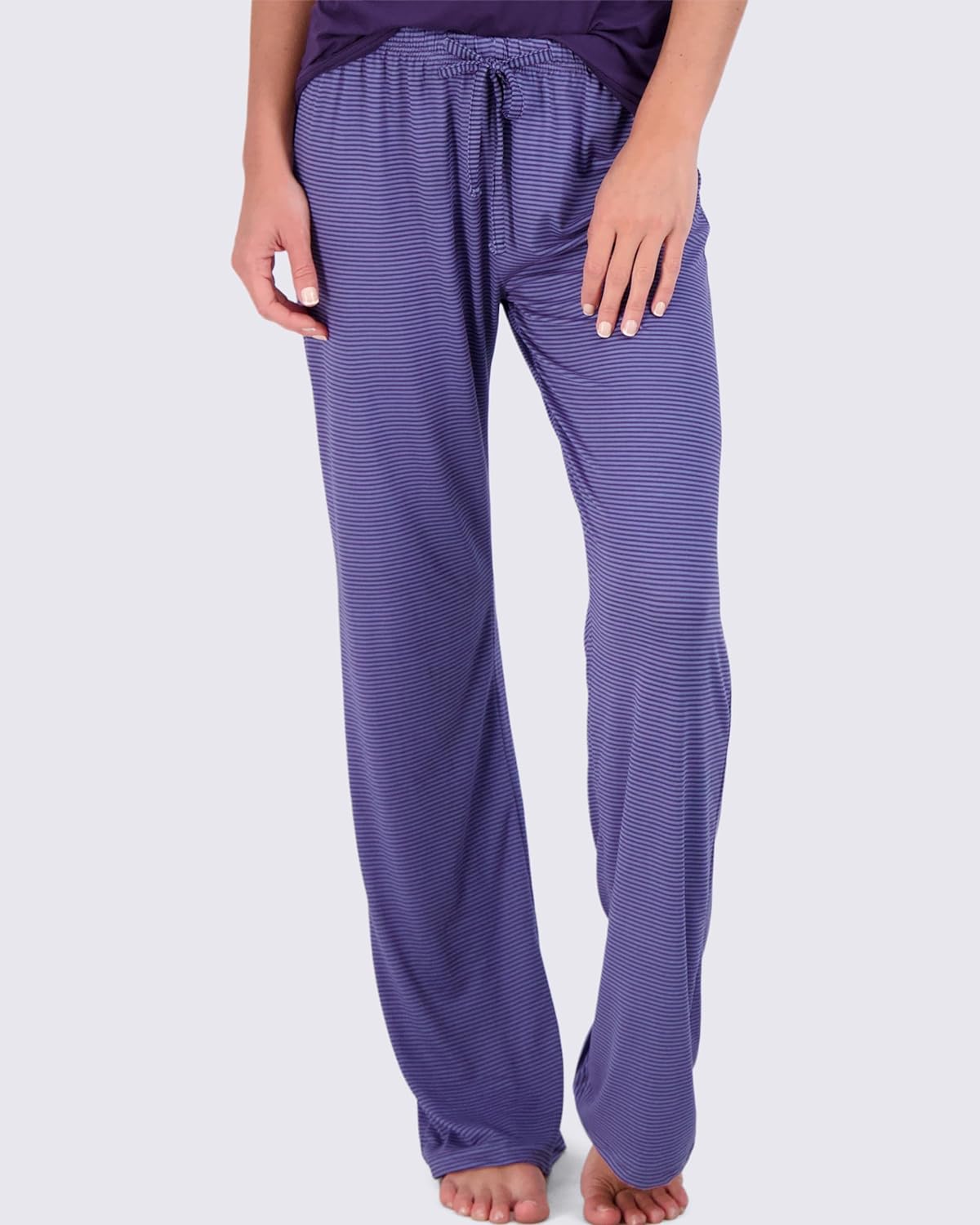 Real Essentials 2 Pack: Women’s Pajama Set Super-Soft Short & Long Sleeve Top With Pants (Available In Plus Size)