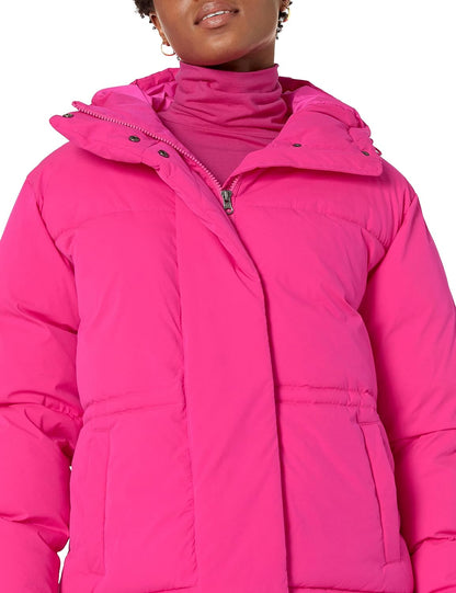 Women's Short Waisted Puffer Jacket (Available in Plus Size)