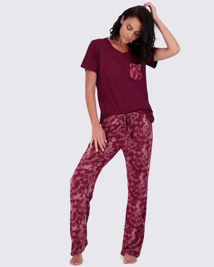 Real Essentials 2 Pack: Women’s Pajama Set Super-Soft Short & Long Sleeve Top With Pants (Available In Plus Size)