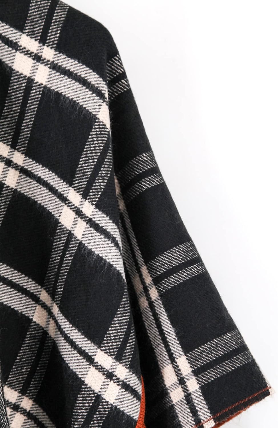 Women's Shawl Wrap Poncho Ruana Cape Open Front Cardigan Shawls for Fall Winter