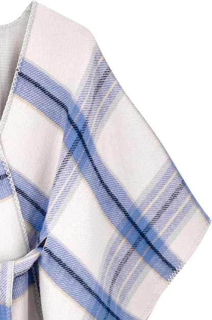 Women's Shawl Wrap Poncho Ruana Cape Open Front Cardigan Shawls for Fall Winter